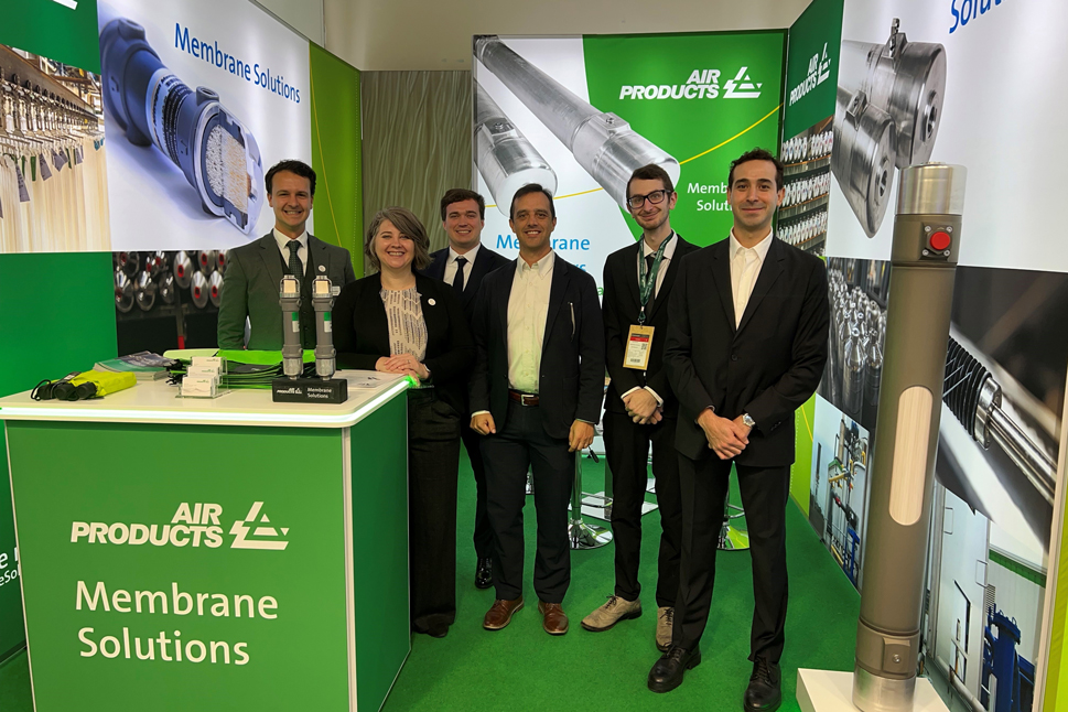 Air Products Membrane Solutions team at Ecomondo expo in Rimini, Italy